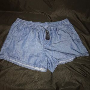 Only Navy Jean Shorts